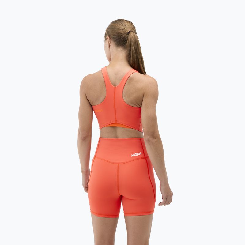 Детски спортен сутиен HOKA Elaro Crop bell pepper 4