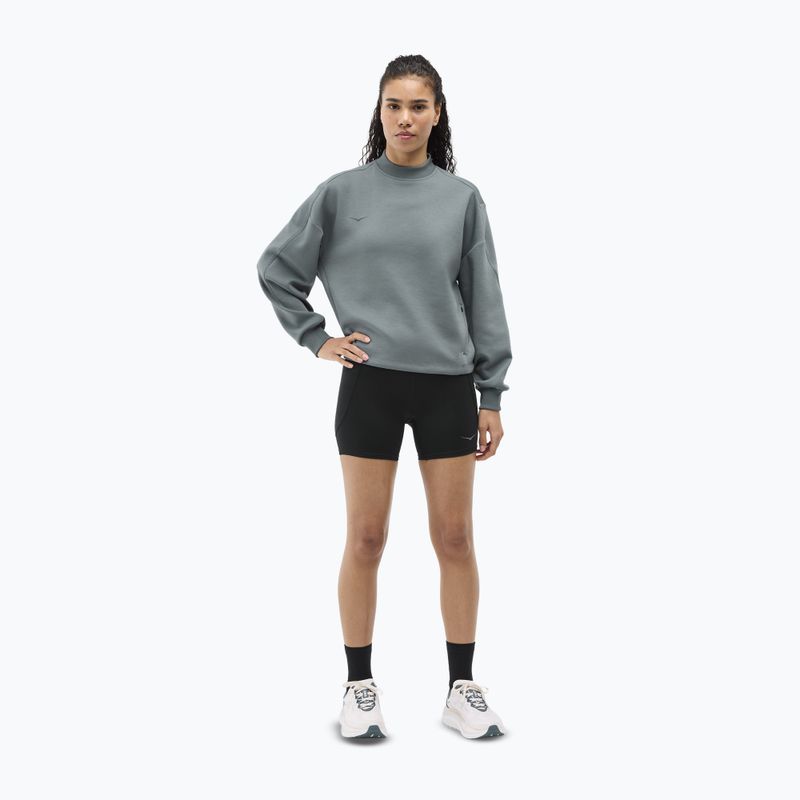 Дамски суитшърт за бягане HOKA Kaitoro Knit Crew slate blue 2