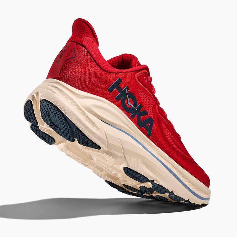 Мъжки обувки за бягане Hoka Clifton 10 vermillion/varsity navy 5