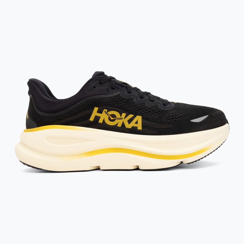 Мъжки обувки за бягане Hoka Bondi 9 carbon black/yellow gold 2