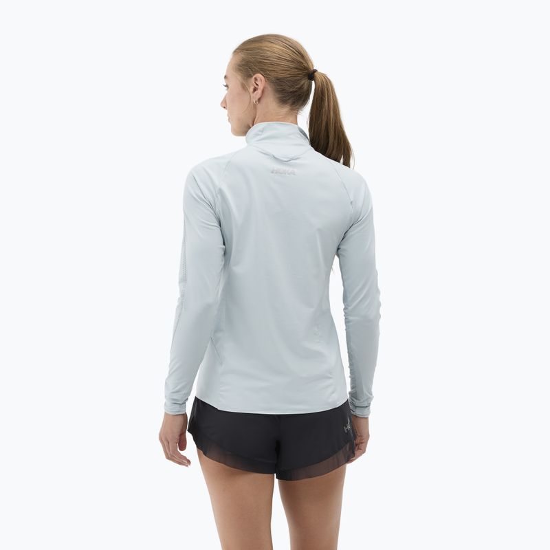 Дамски суитшърт за бягане HOKA GlideTech Quarter Zip mineral blue 3