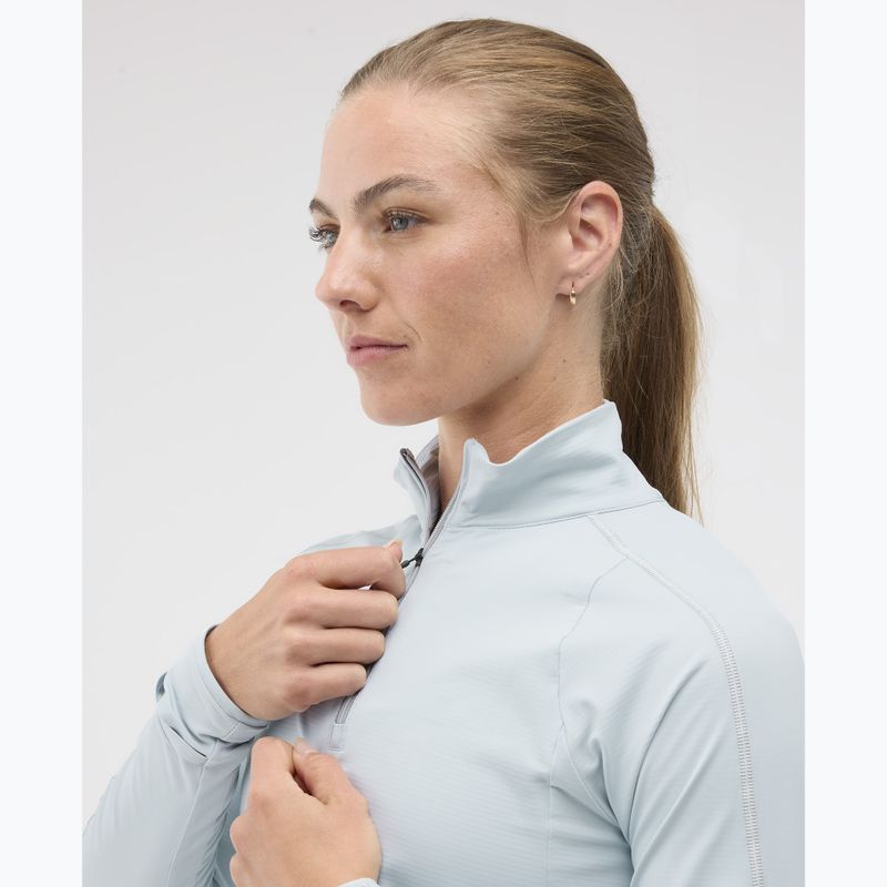 Дамски суитшърт за бягане HOKA GlideTech Quarter Zip mineral blue 4
