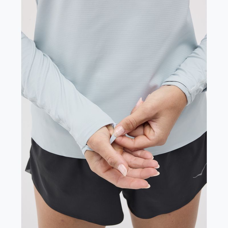 Дамски суитшърт за бягане HOKA GlideTech Quarter Zip mineral blue 5