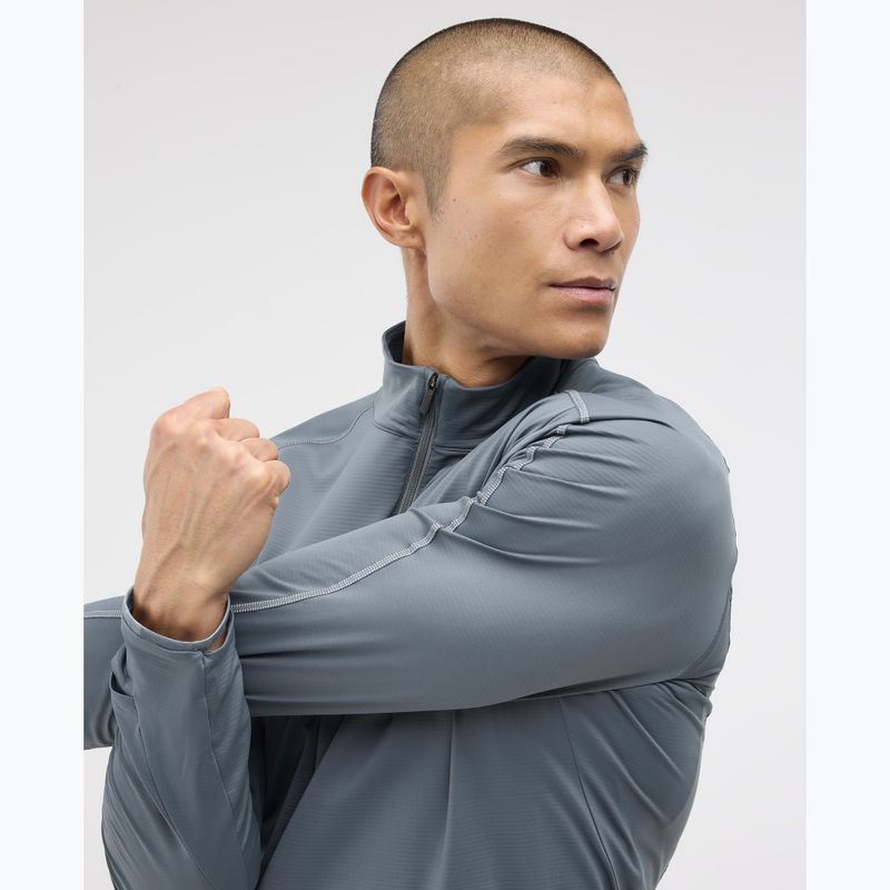 Мъжки суитшърт за бягане HOKA GlideTech Quarter Zip faded navy 4