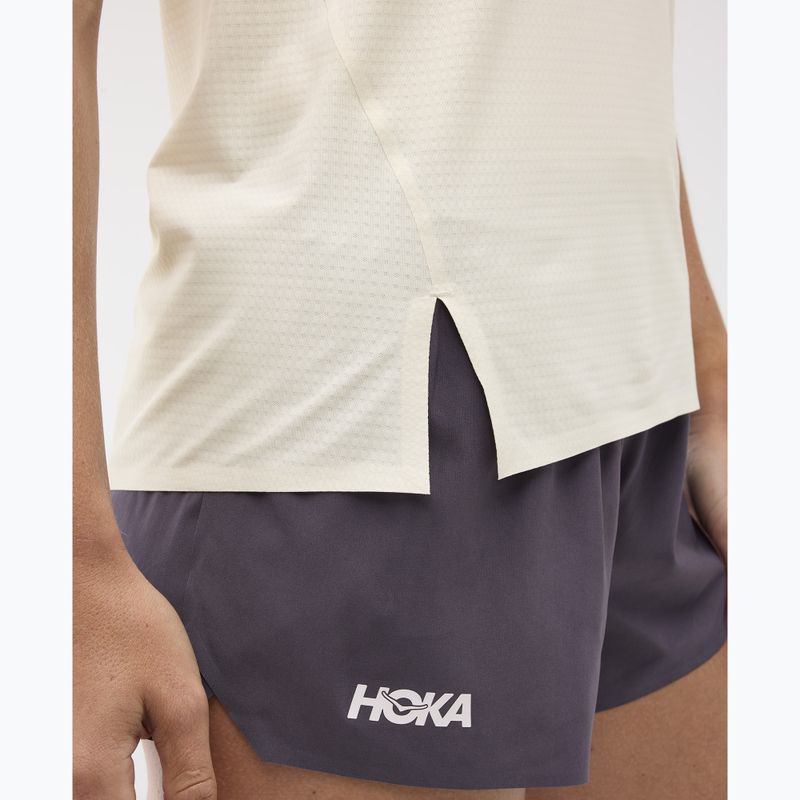 Дамска тениска за бягане HOKA Race Day alabaster flare 8