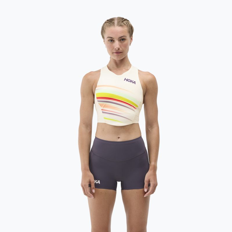 Топ за тренировка HOKA Race Day Crop alabaster flare 4