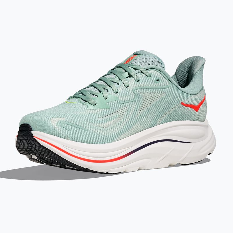 Мъжки обувки за бягане HOKA Clifton 10 Wide sage/neon flame 2