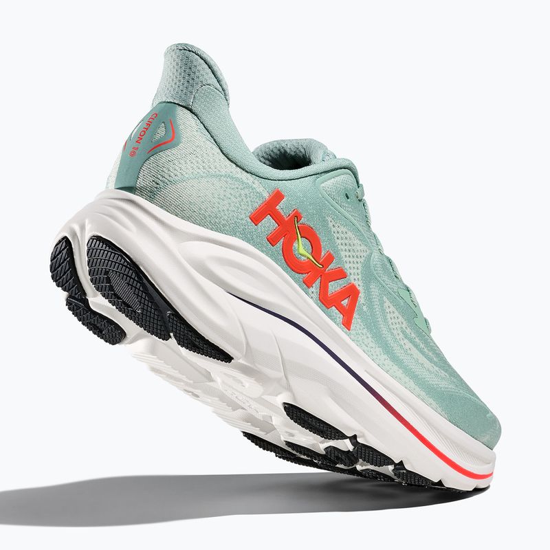 Мъжки обувки за бягане HOKA Clifton 10 Wide sage/neon flame 5