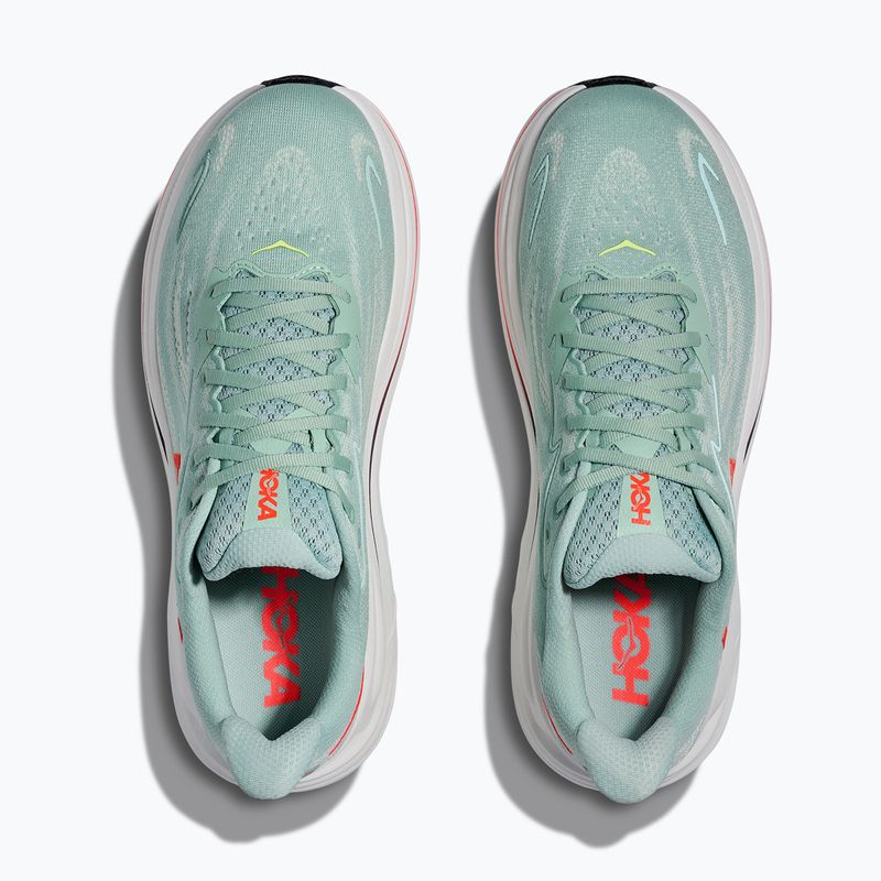 Мъжки обувки за бягане HOKA Clifton 10 Wide sage/neon flame 7