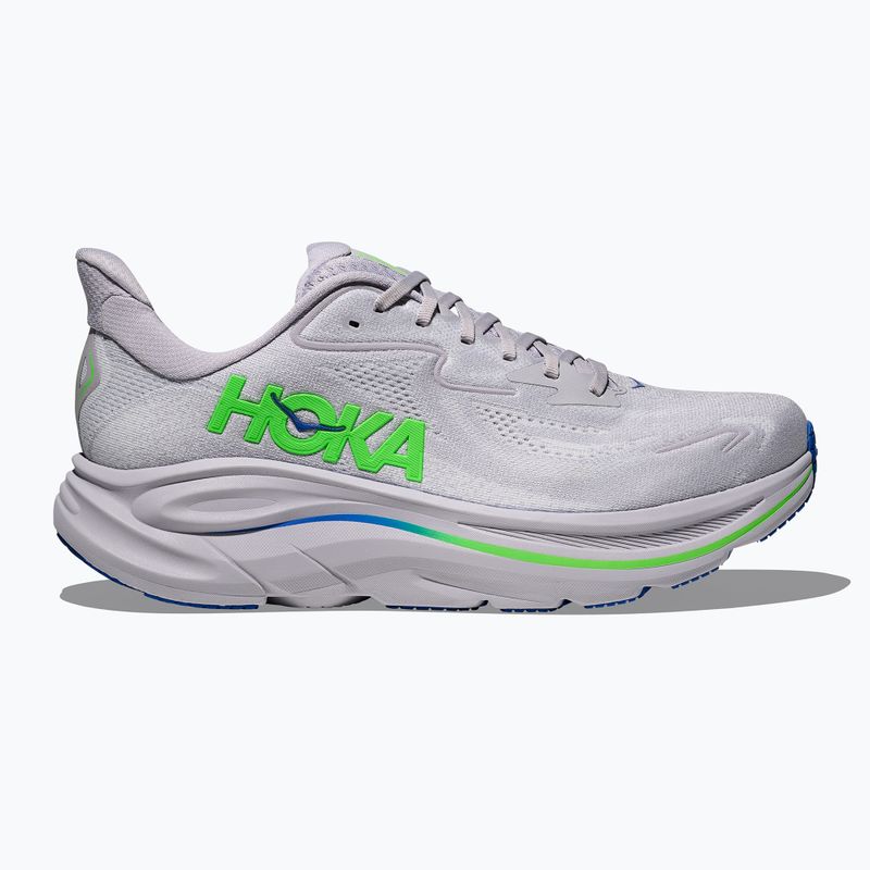 Мъжки обувки за бягане HOKA Clifton 10 Wide ash grey/neon green 3