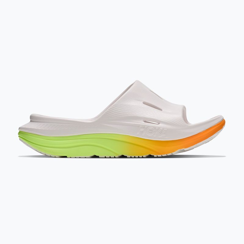 Чехли HOKA Ora Recovery Slide 3 white/neon yuzu 2