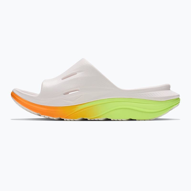 Чехли HOKA Ora Recovery Slide 3 white/neon yuzu 3