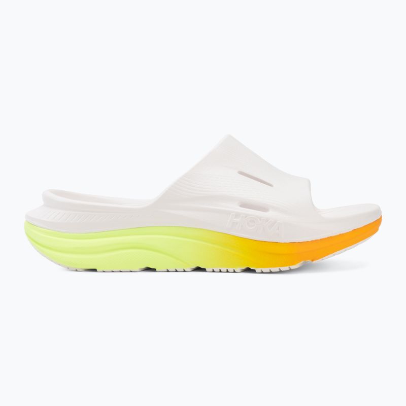 Чехли HOKA Ora Recovery Slide 3 white/neon yuzu 2