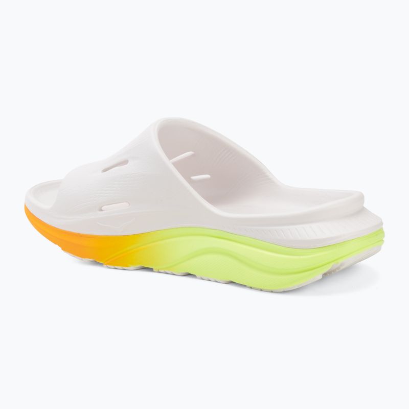 Чехли HOKA Ora Recovery Slide 3 white/neon yuzu 3