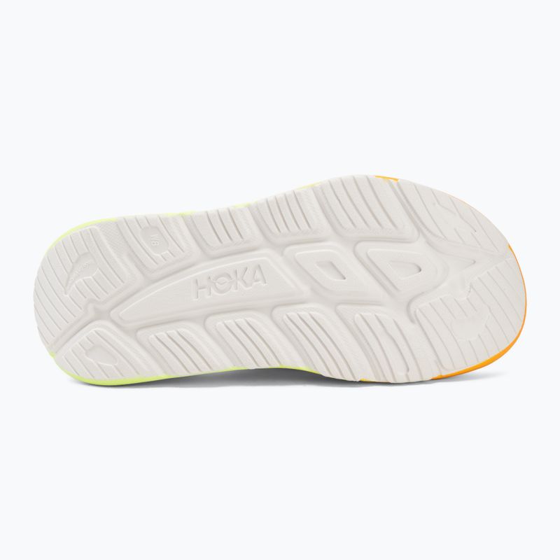 Чехли HOKA Ora Recovery Slide 3 white/neon yuzu 4