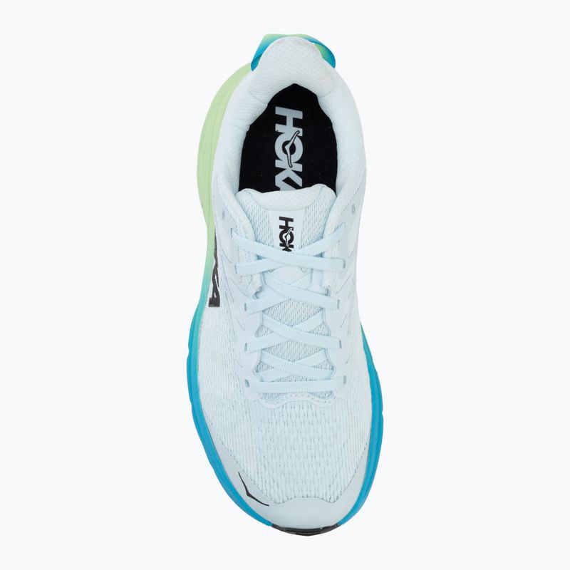 Дамски обувки за бягане HOKA Challenger 8 Wide glimmering blue/tart apple 5