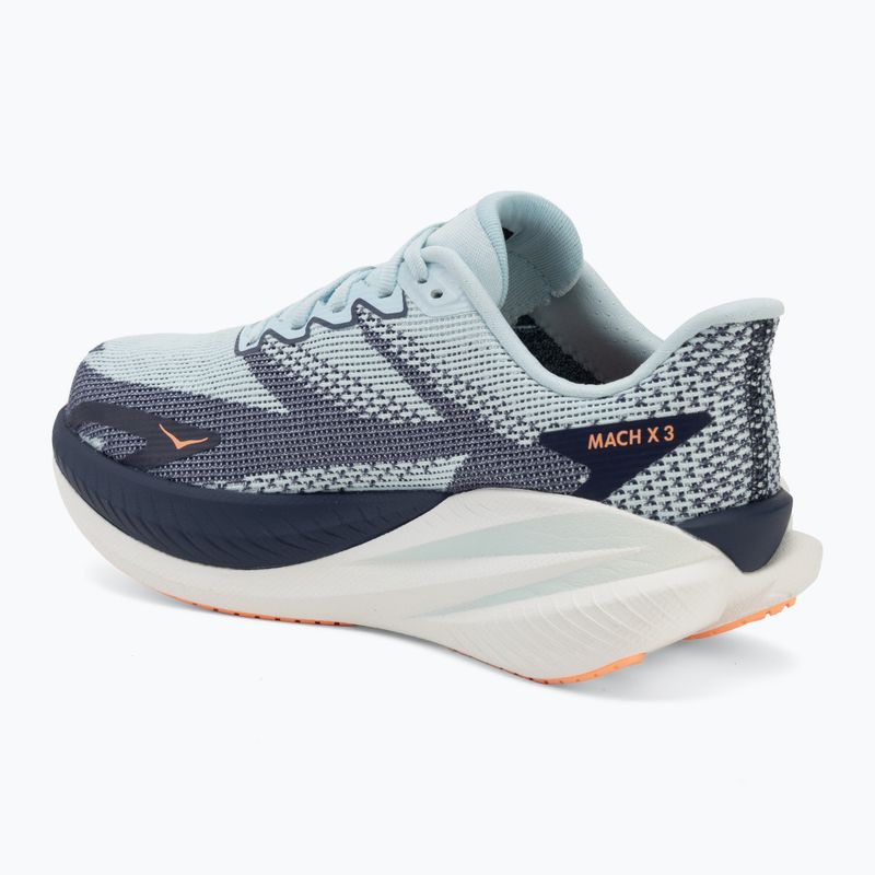 Дамски обувки за бягане HOKA Mach X 3 glimmering blue/varsity navy 3