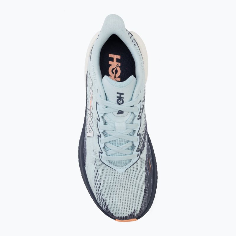 Дамски обувки за бягане HOKA Mach X 3 glimmering blue/varsity navy 5