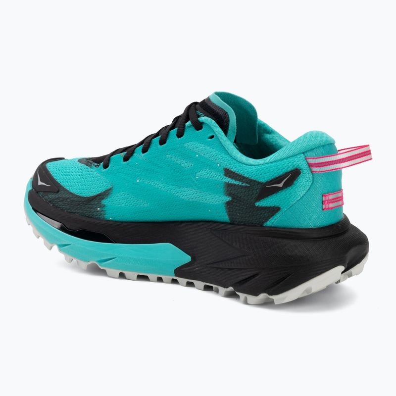 Дамски обувки за бягане HOKA Mafate 5 black/electric aqua 3