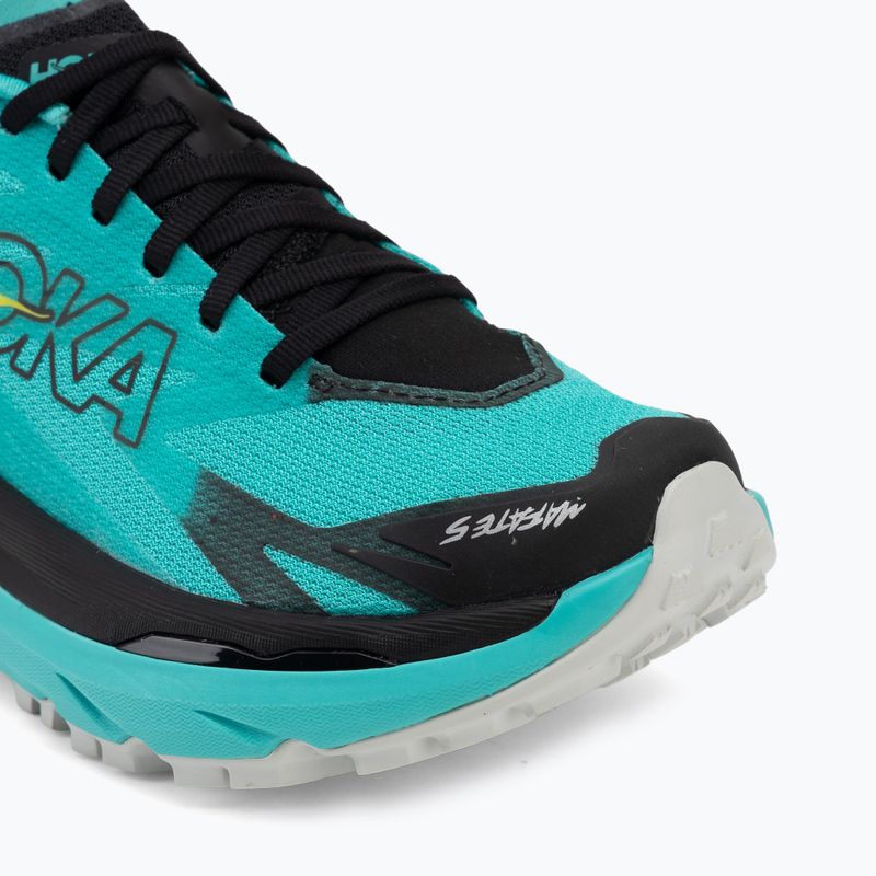 Дамски обувки за бягане HOKA Mafate 5 black/electric aqua 7