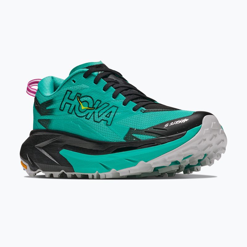 Дамски обувки за бягане HOKA Mafate 5 black/electric aqua