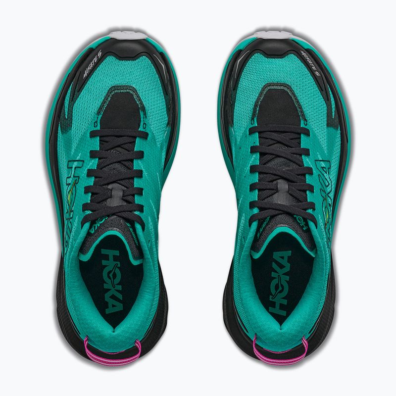 Дамски обувки за бягане HOKA Mafate 5 black/electric aqua 8