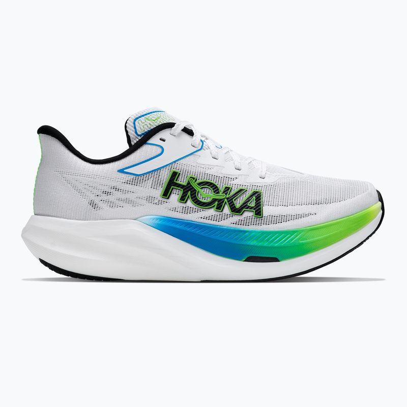 Обувки за бягане HOKA Rocket X 3 frost/electric lime 2