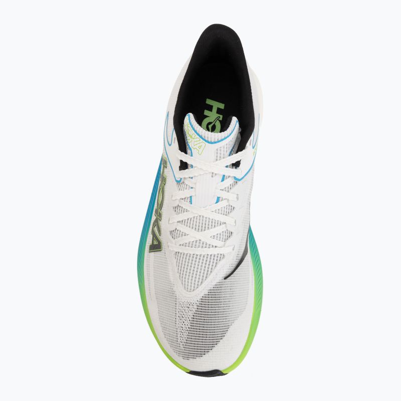 Обувки за бягане HOKA Rocket X 3 frost/electric lime 5
