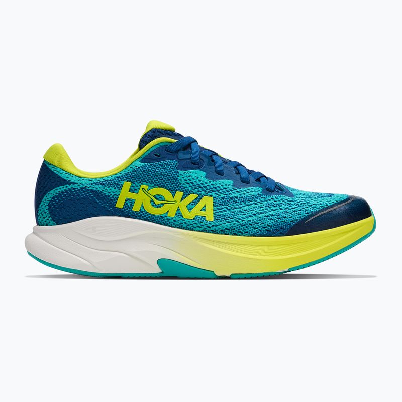 Детски обувки за бягане HOKA Rincon 4 electric aqua/neon hoka citrus 2
