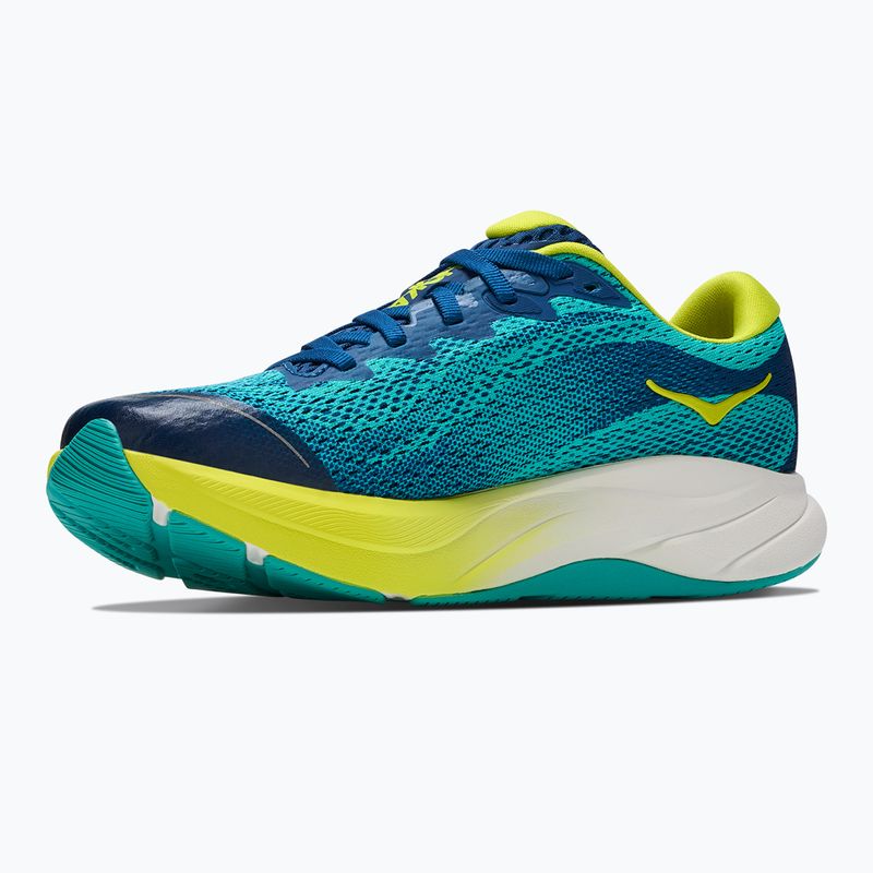 Детски обувки за бягане HOKA Rincon 4 electric aqua/neon hoka citrus 4