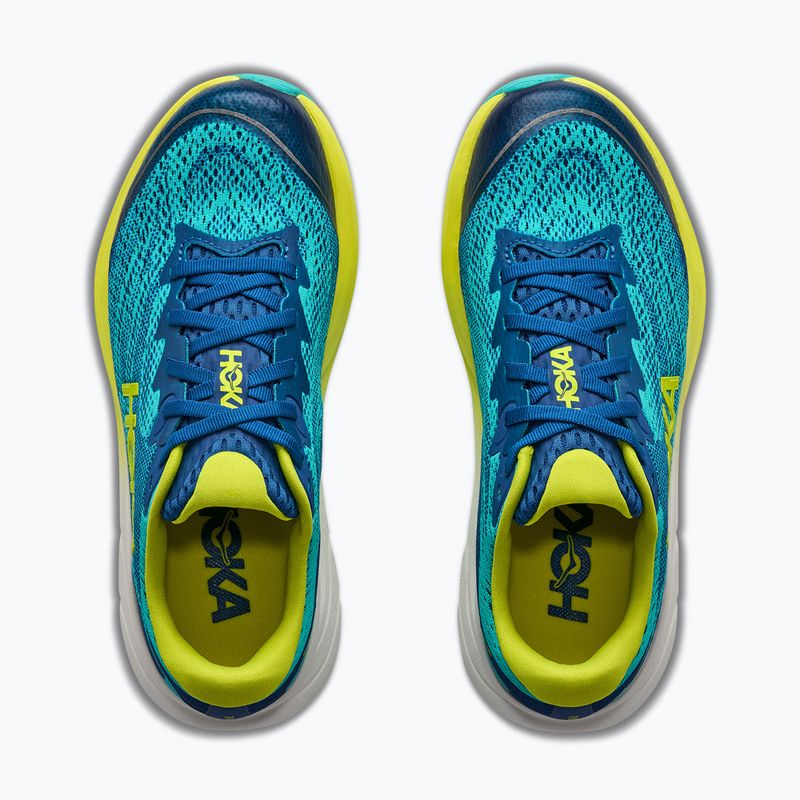 Детски обувки за бягане HOKA Rincon 4 electric aqua/neon hoka citrus 8