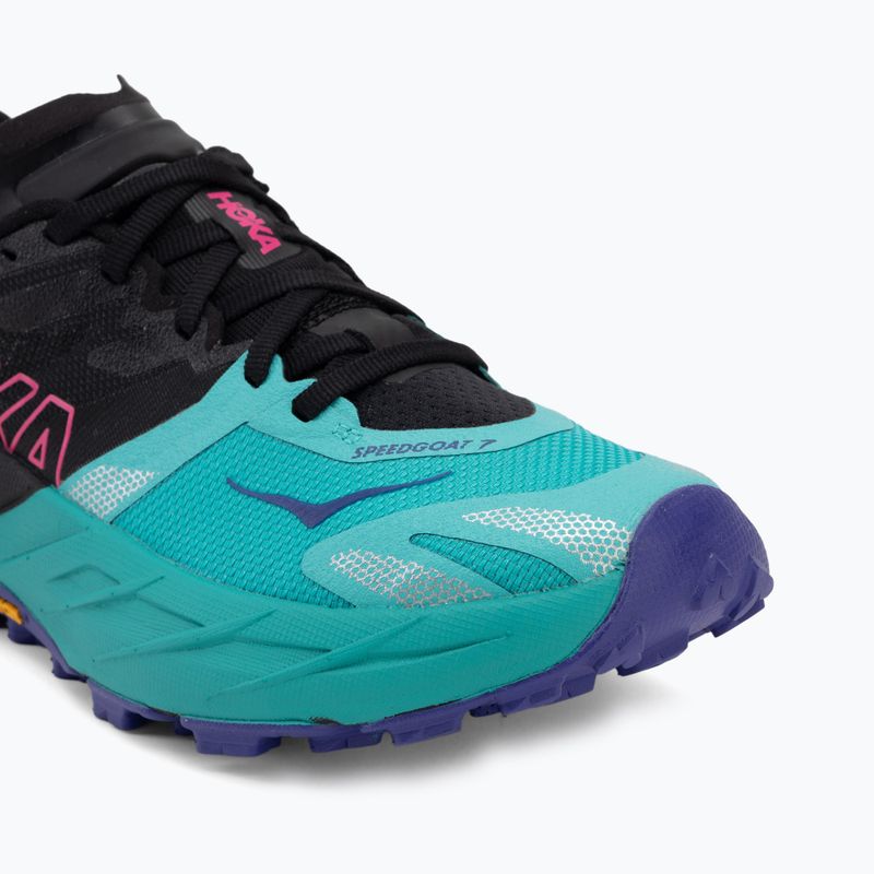 Дамски обувки за бягане HOKA Speedgoat 7 black/electric aqua 7