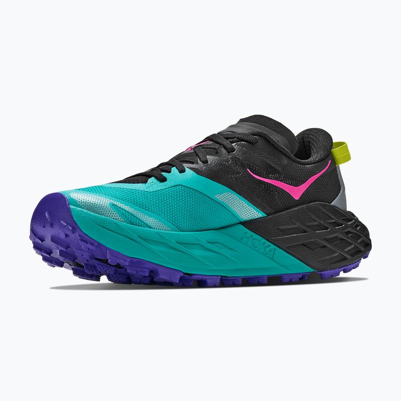 Дамски обувки за бягане HOKA Speedgoat 7 black/electric aqua 4