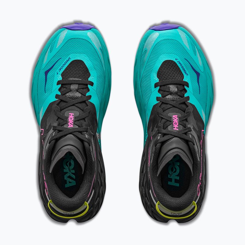 Дамски обувки за бягане HOKA Speedgoat 7 black/electric aqua 8