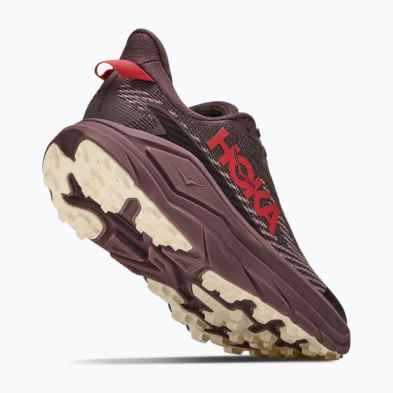 Дамски обувки за бягане HOKA Challenger 8 GTX black/varsity burgundy 3