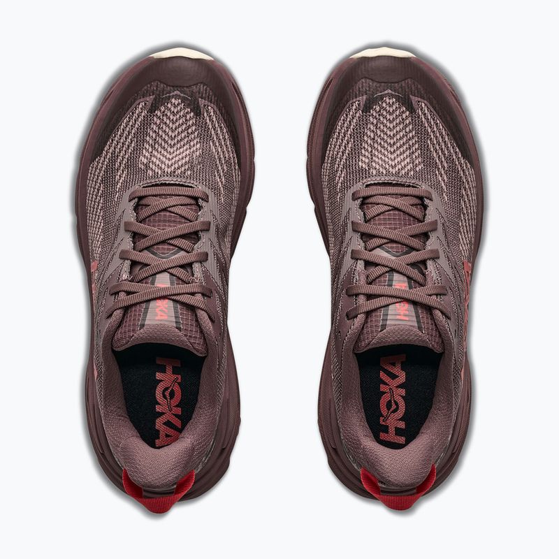 Дамски обувки за бягане HOKA Challenger 8 GTX black/varsity burgundy 5