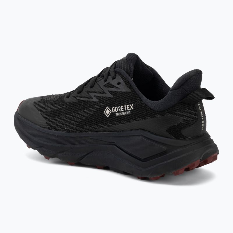 Дамски обувки за бягане HOKA Challenger 8 GTX black/varsity burgundy 3