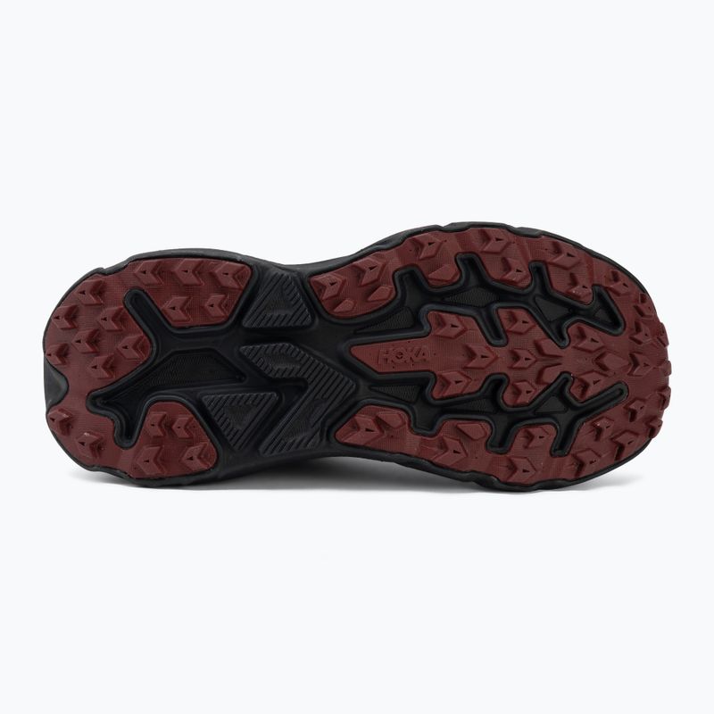 Дамски обувки за бягане HOKA Challenger 8 GTX black/varsity burgundy 4