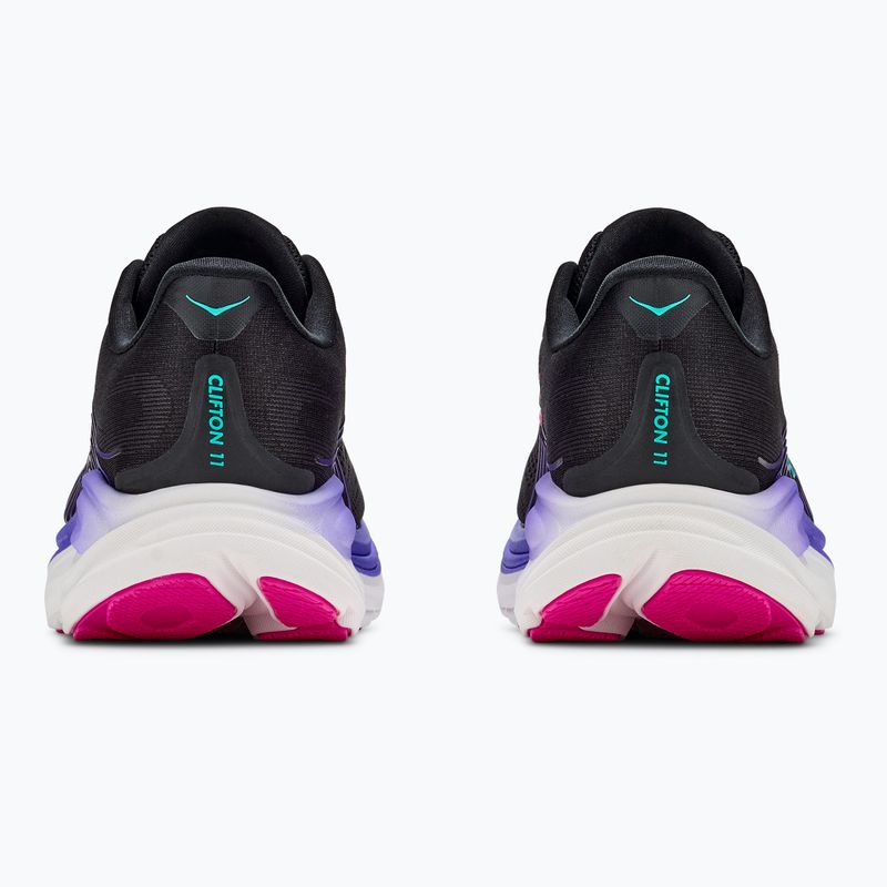 Дамски обувки за бягане Hoka Clifton 11 black/neon nebula 4