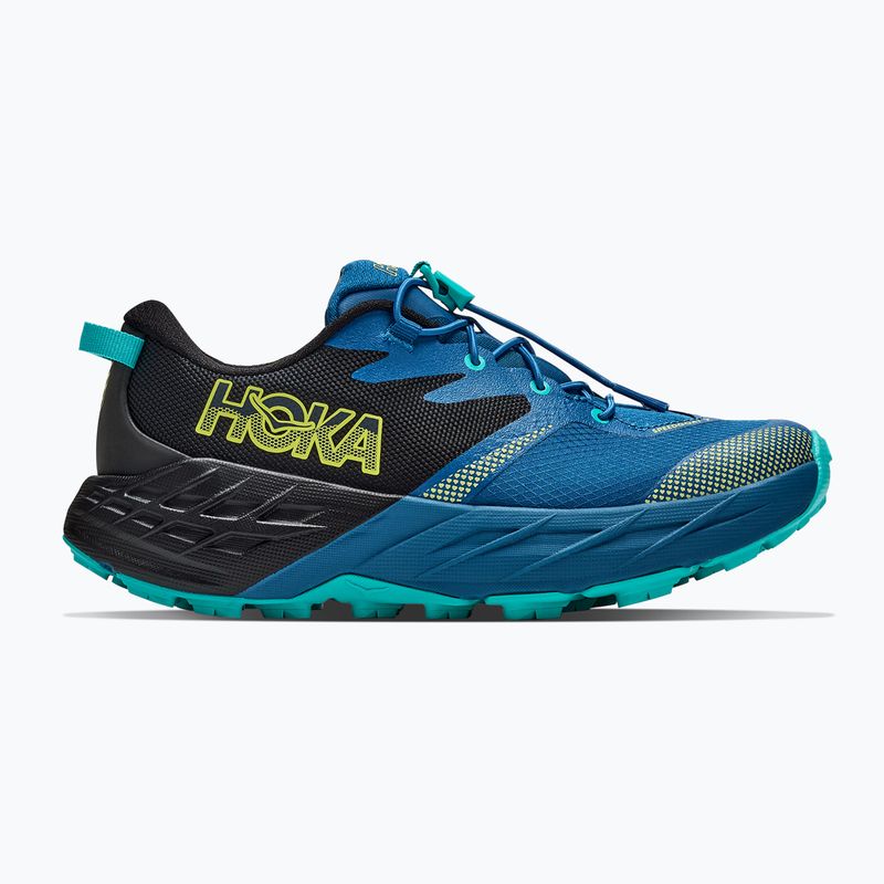 Детски обувки за бягане HOKA Speedgoat 7 black/night glow blue 2