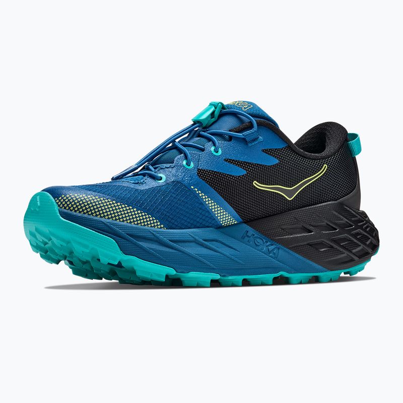 Детски обувки за бягане HOKA Speedgoat 7 black/night glow blue 4