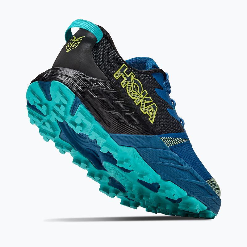 Детски обувки за бягане HOKA Speedgoat 7 black/night glow blue 5
