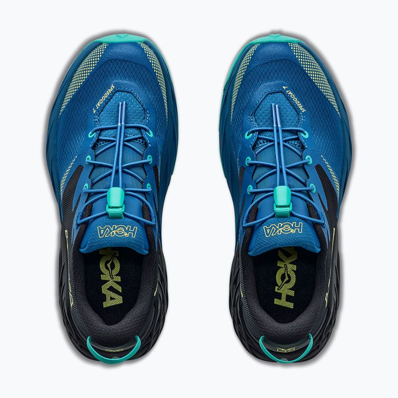 Детски обувки за бягане HOKA Speedgoat 7 black/night glow blue 8