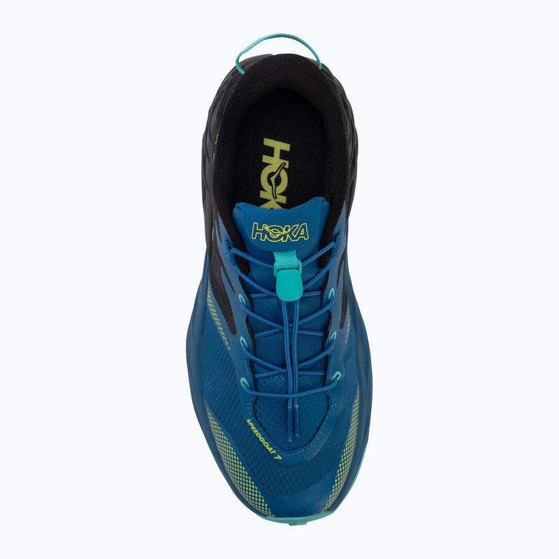 Детски обувки за бягане HOKA Speedgoat 7 black/night glow blue 5