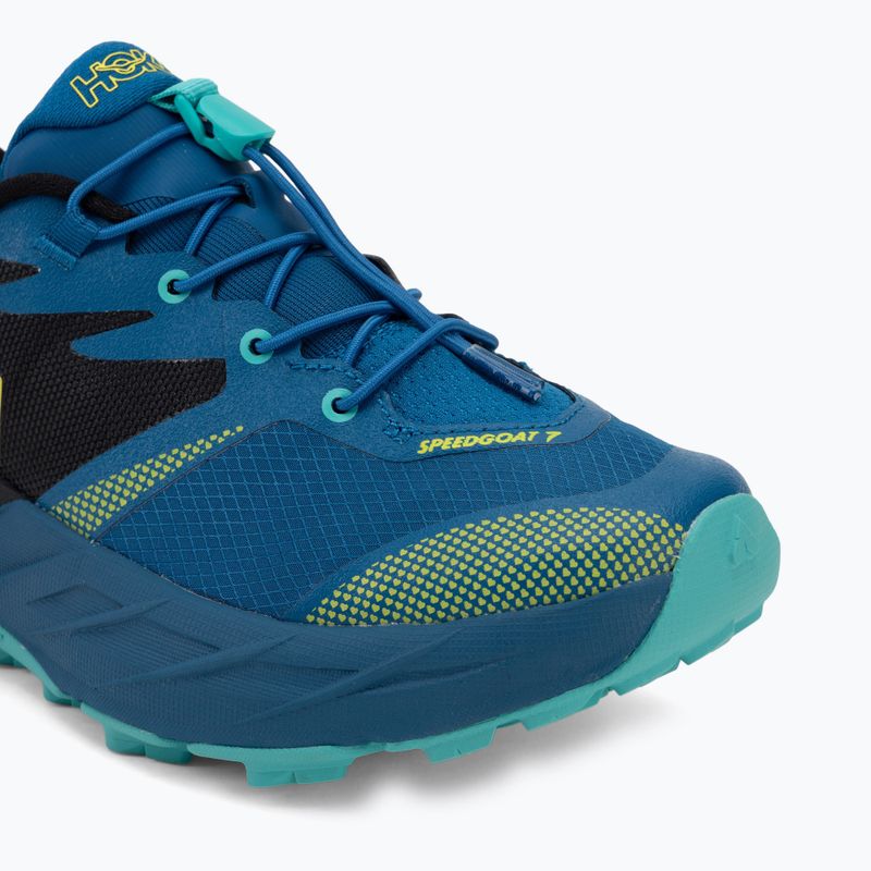 Детски обувки за бягане HOKA Speedgoat 7 black/night glow blue 7