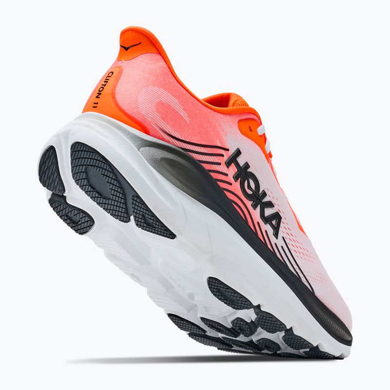 Мъжки обувки за бягане HOKA Clifton 11 Wide neon tangerine/frost 4