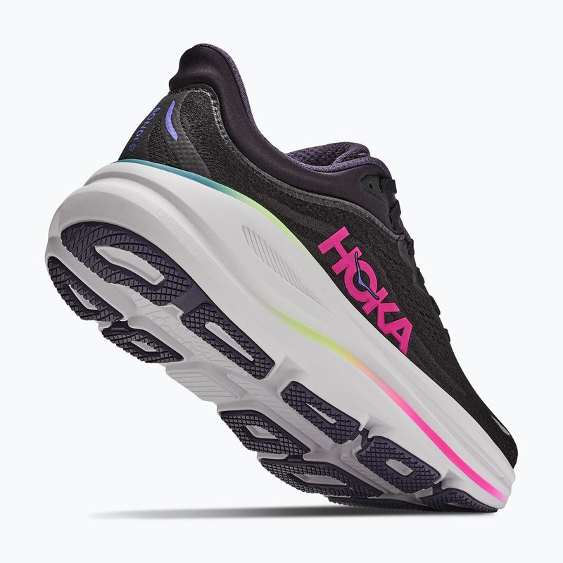 Дамски обувки за бягане HOKA Bondi 9 black/neon dragonfruit 3