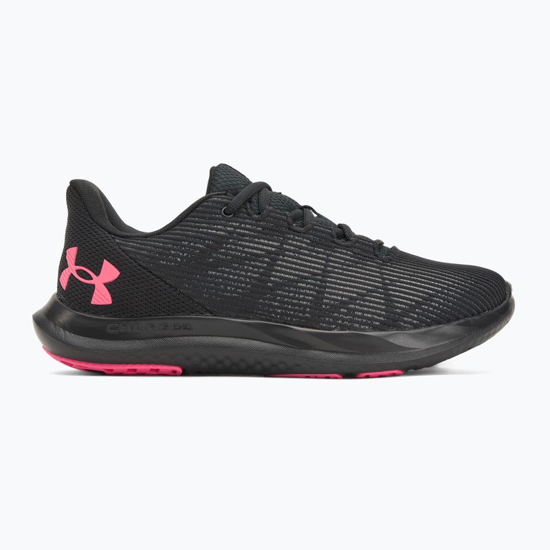 Дамски обувки за бягане Under Armour Charged Speed Swift black/black/super pink 2