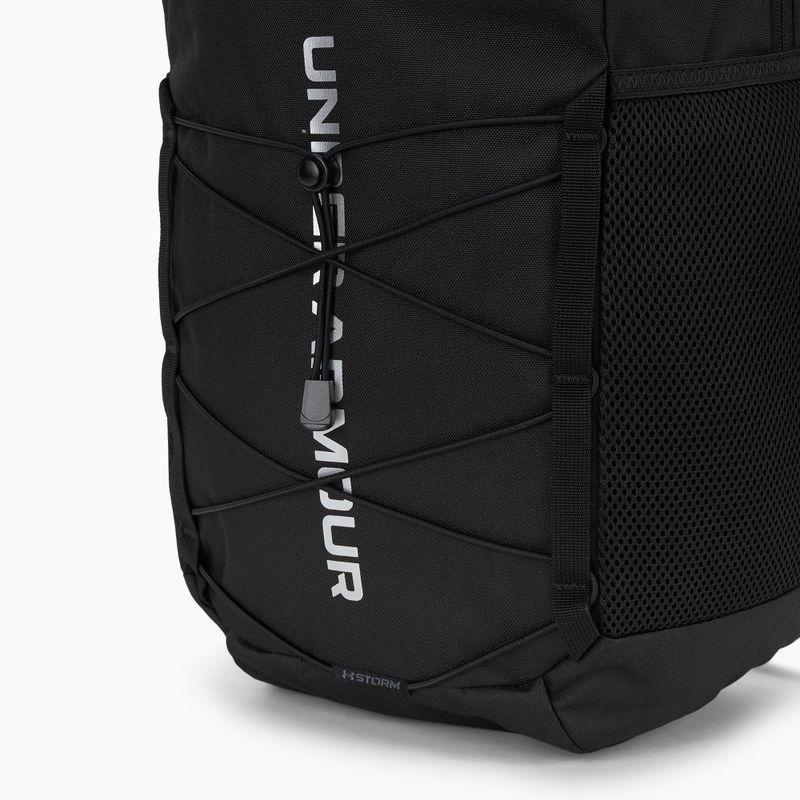 Раница Under Armour Hustle Sport 6.0 26 л черно/черно/металик сребристо 5