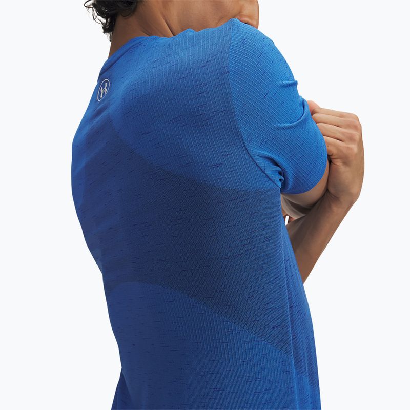 Мъжка тренировъчна тениска Under Armour Vanish Seamless blue atlantis/white 3